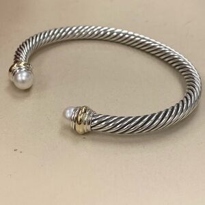 david yurman 5mm cuff bracelet two tone 5mm